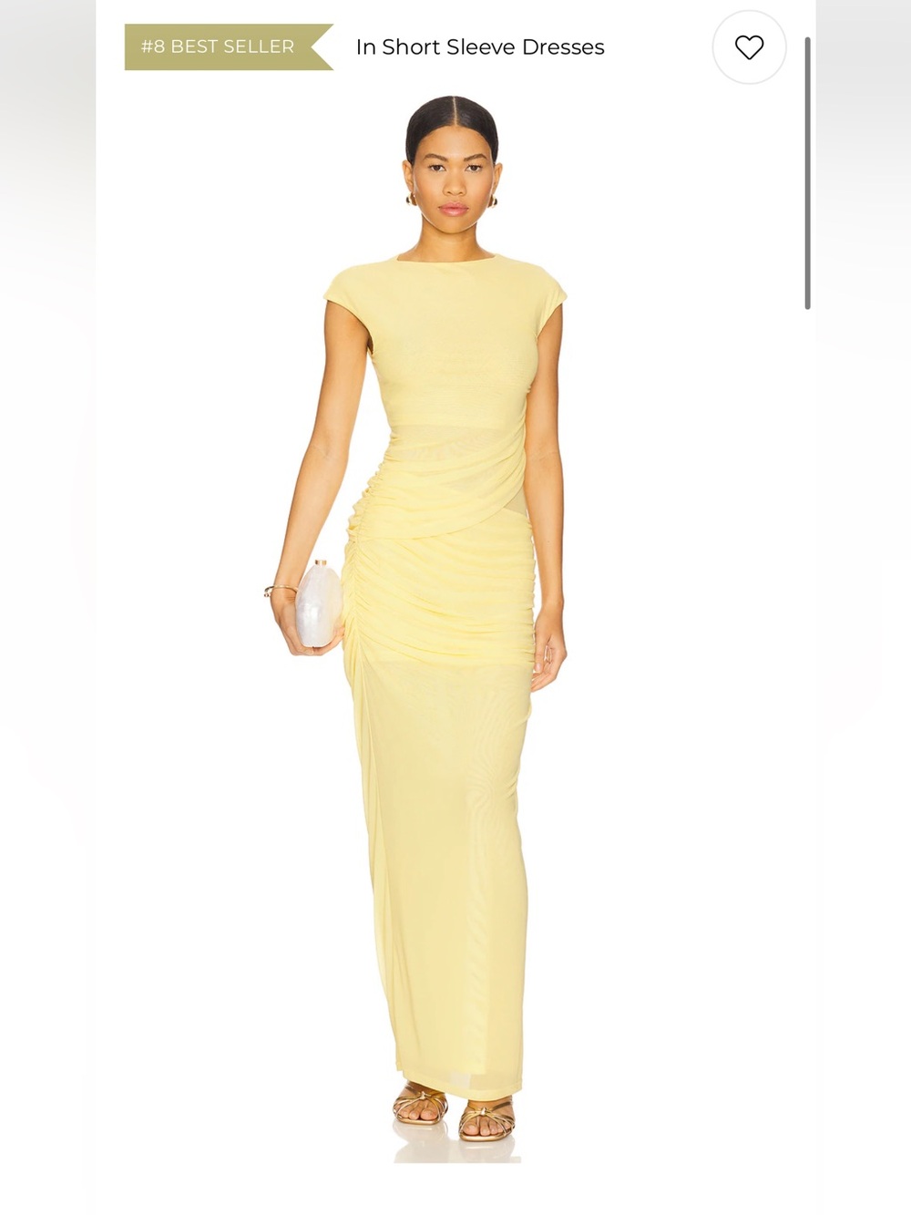 Revolve Sndys Lorelai Maxi Dress in Panna Cotta